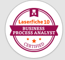 Insignia de Laserfiche Certified Business Process Analyst