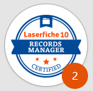 Insignia de Laserfiche Certified Records Manager